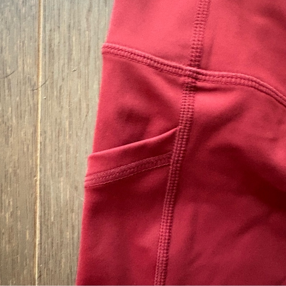 ZYIA Active $69 Red Pocket Light n Tight Hi-Rise Capri XL 16/18 EUC - Picture 5 of 9